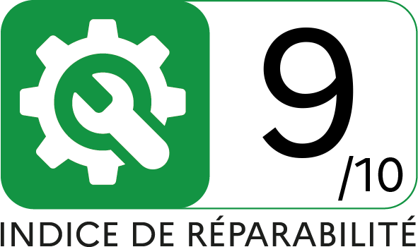 Ein Bild des Reparaturfähigkeitsindex Sockelsauger Logos.