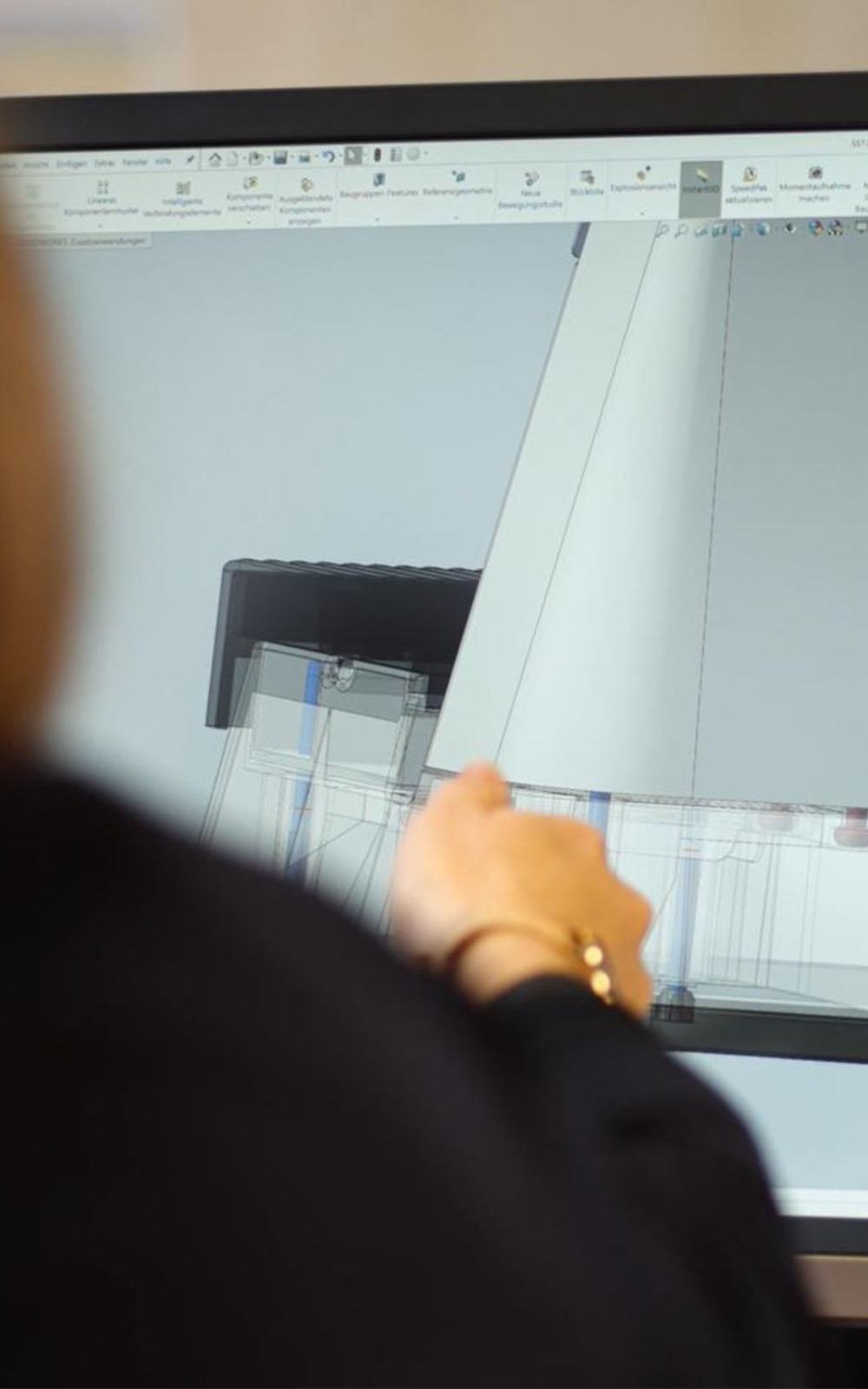 CAD Zeichnung am Computer