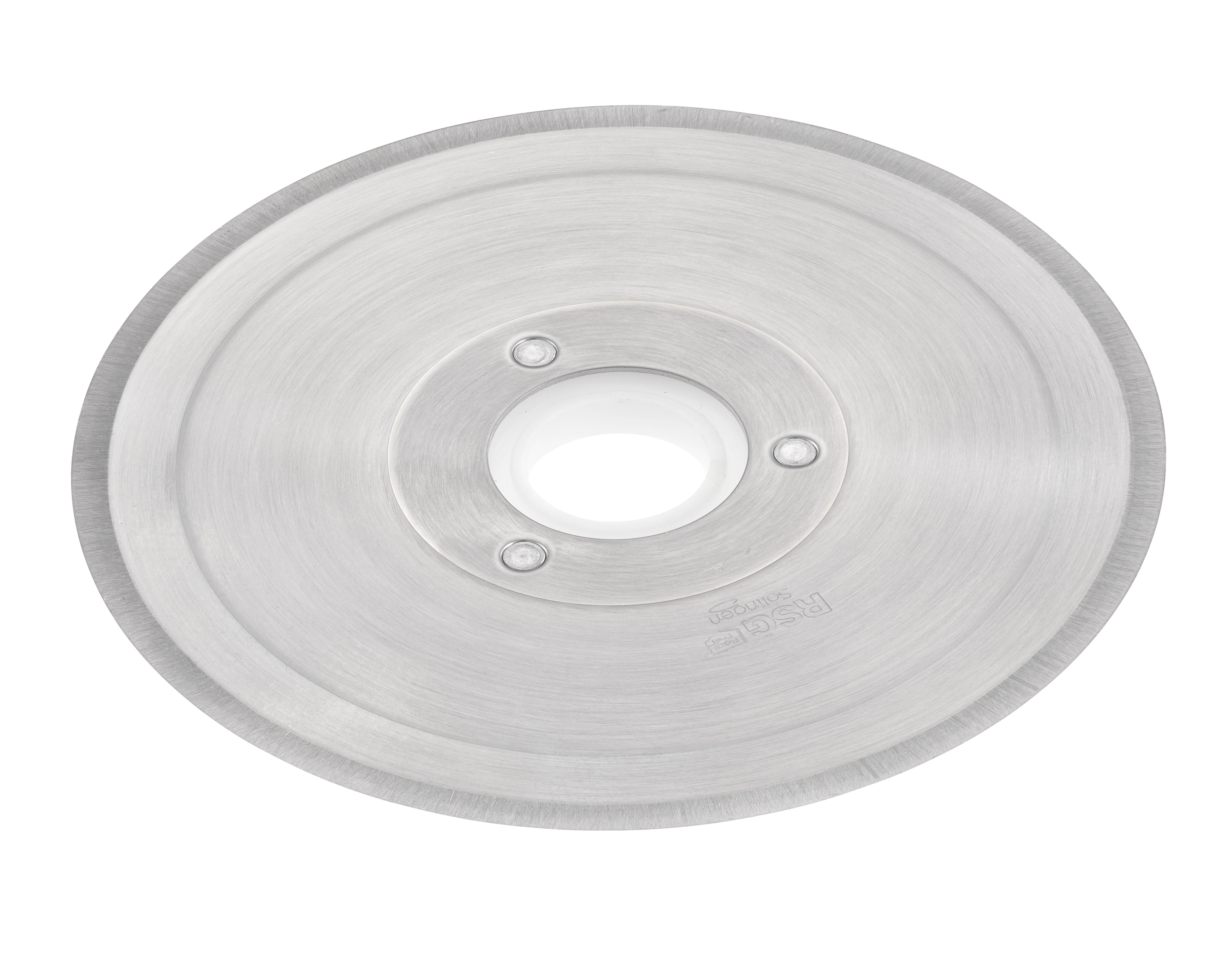 Zubehör Smooth ham/slicing blade made of stainless steel with white toothed wheel, for manual slicers with a diameter of 17 cm