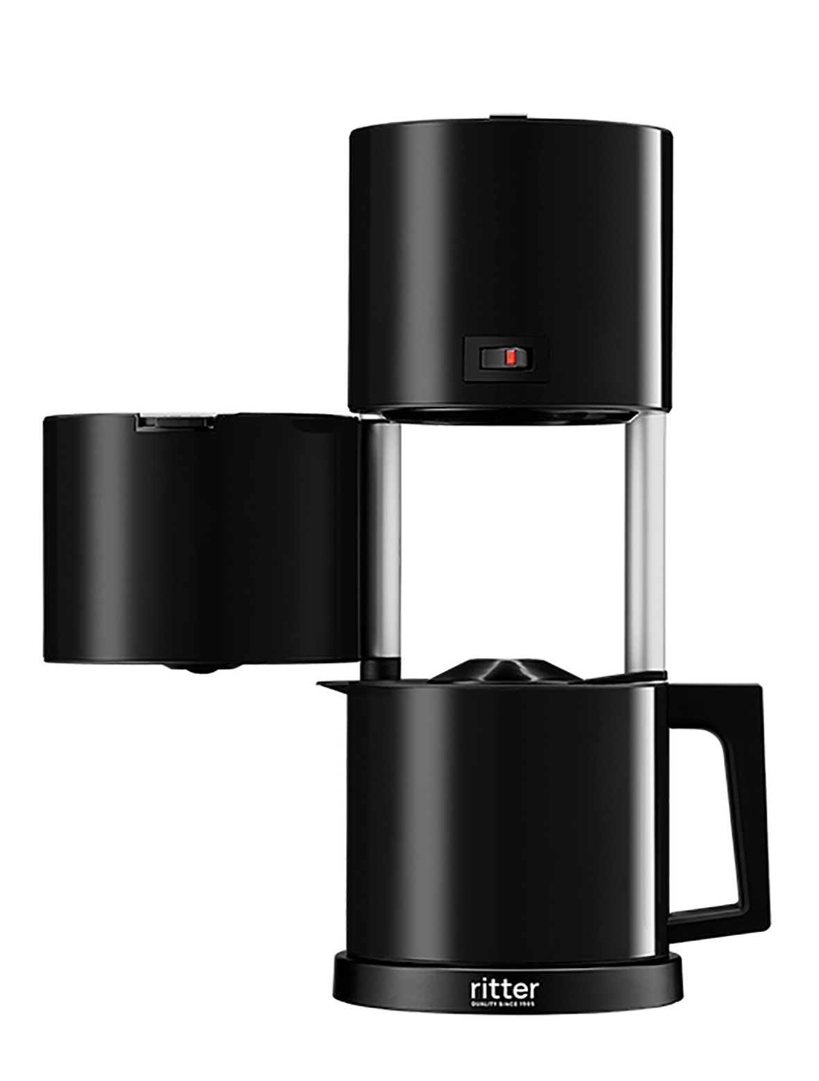 Coffee machine in black