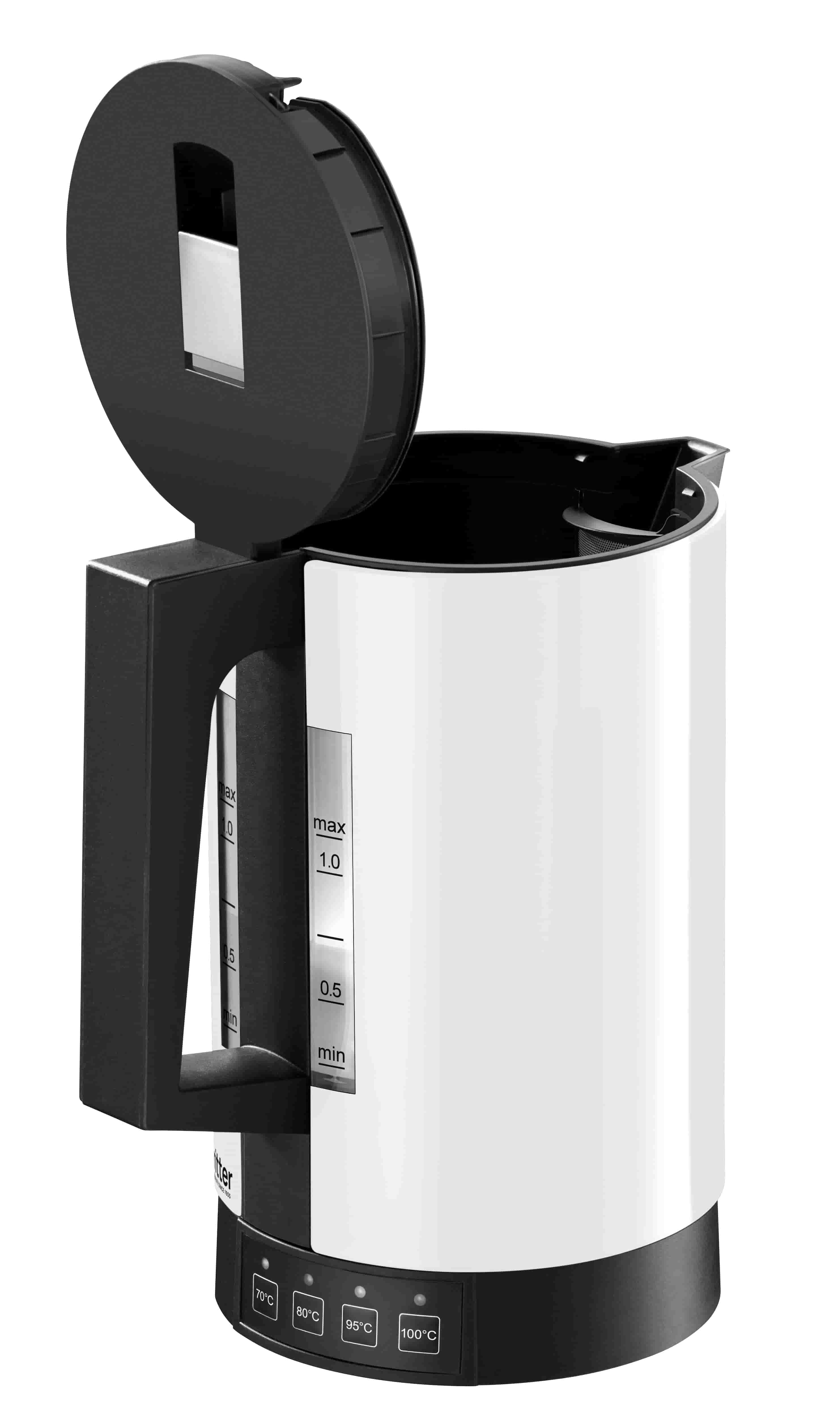 Wasserkocher, Deckel offen