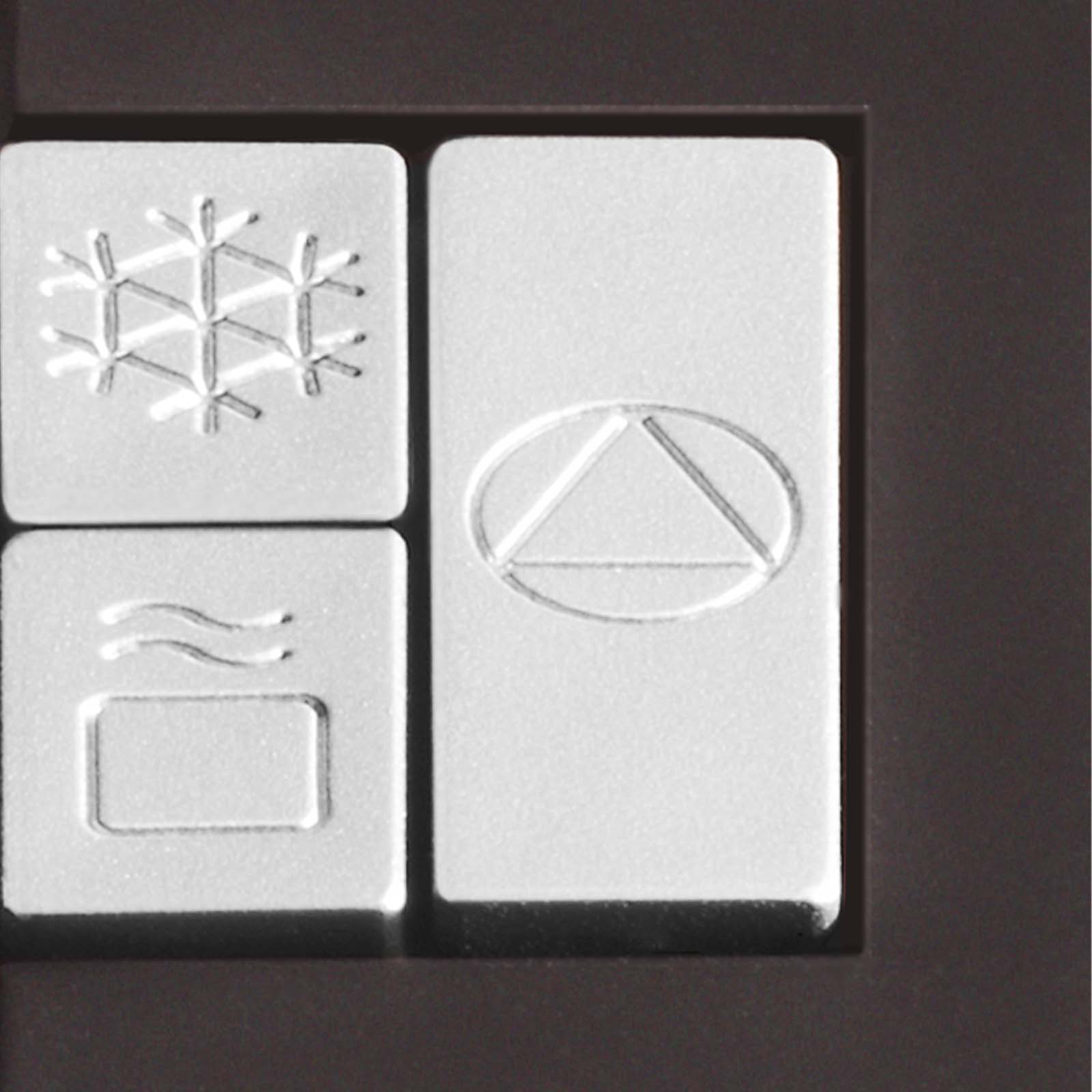 The defrost function switch of the electric aluminum toaster.