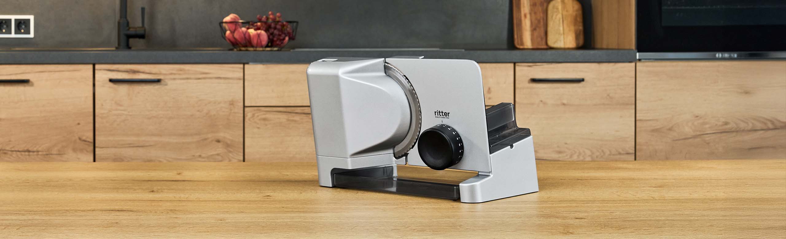 Food slicer in modern kitchen