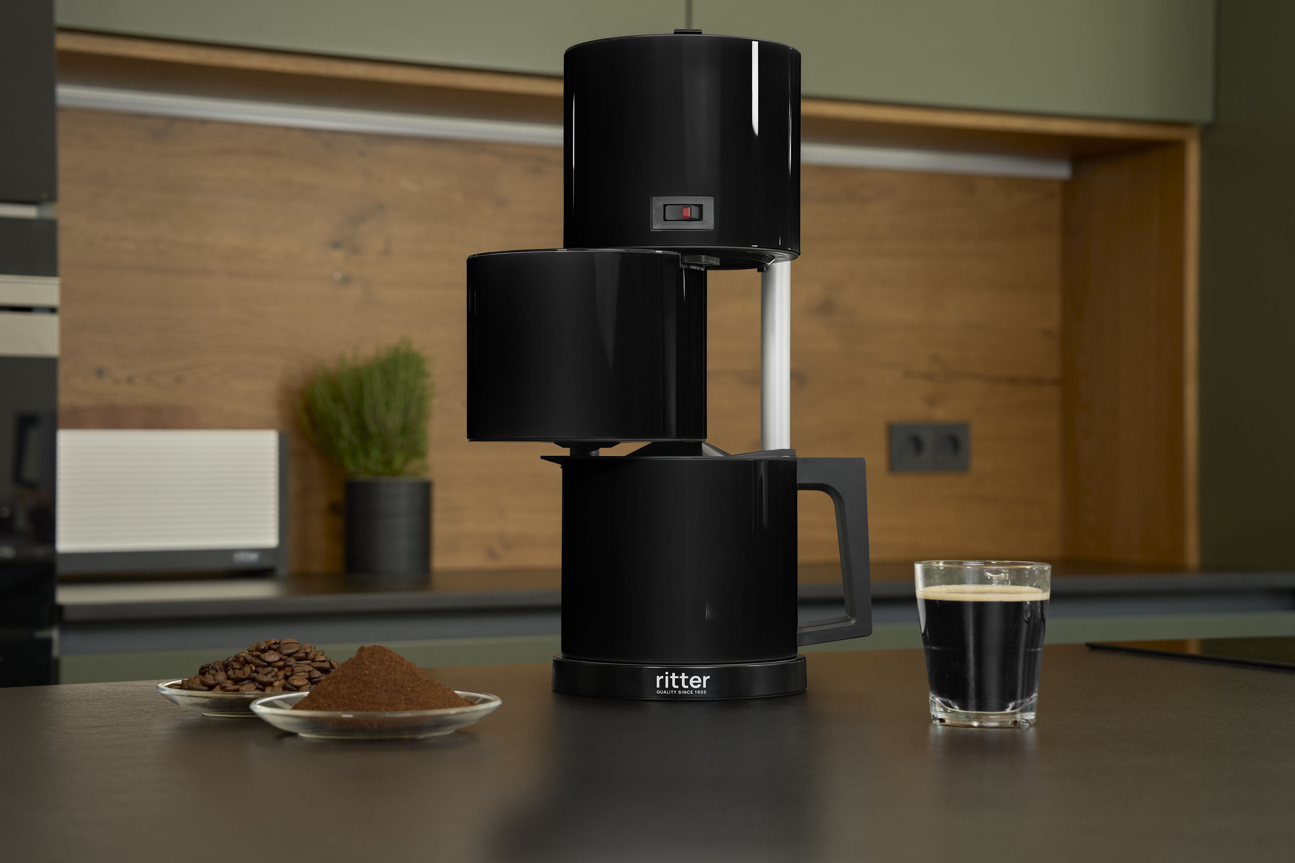 Coffee machine in a modern kitchen