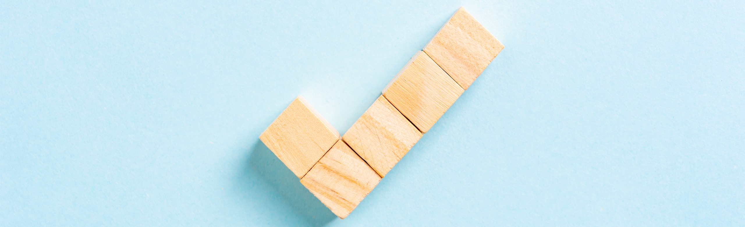A hook made of wooden cubes