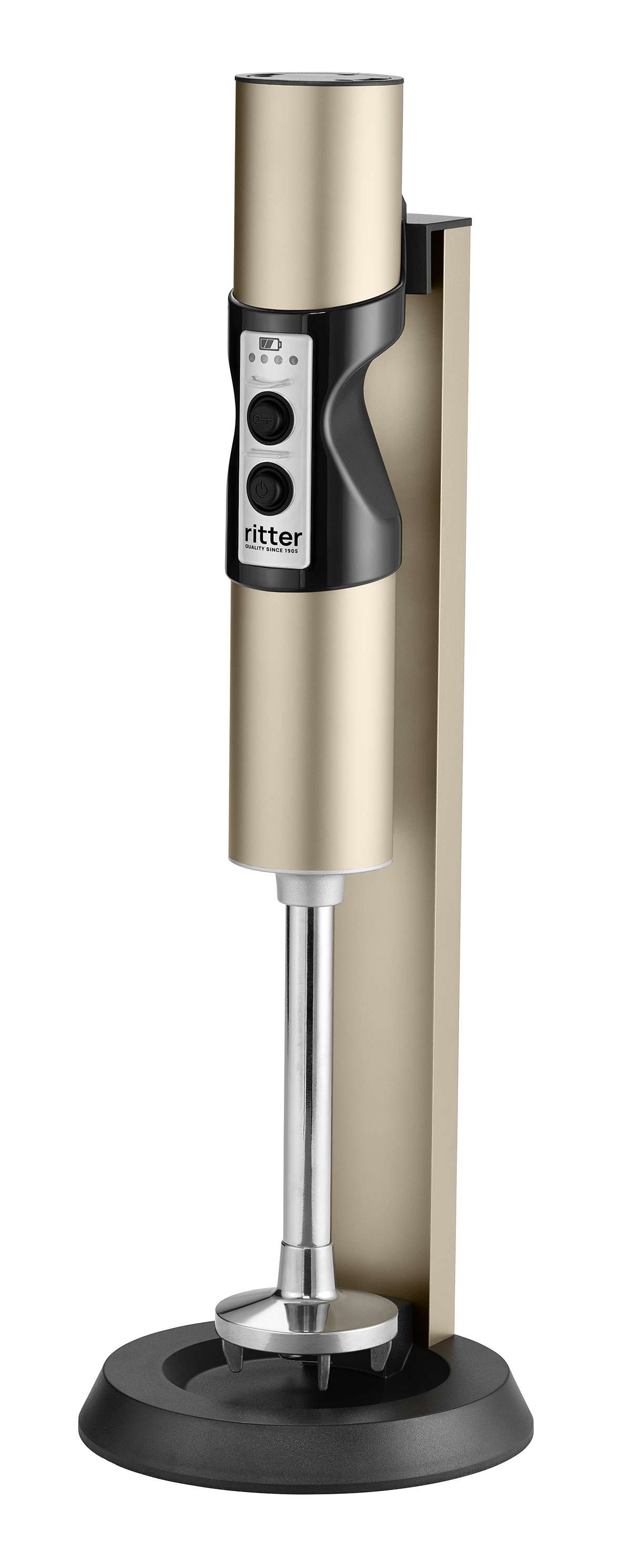 Elektrischer Stabmixer, seitliche Ansicht