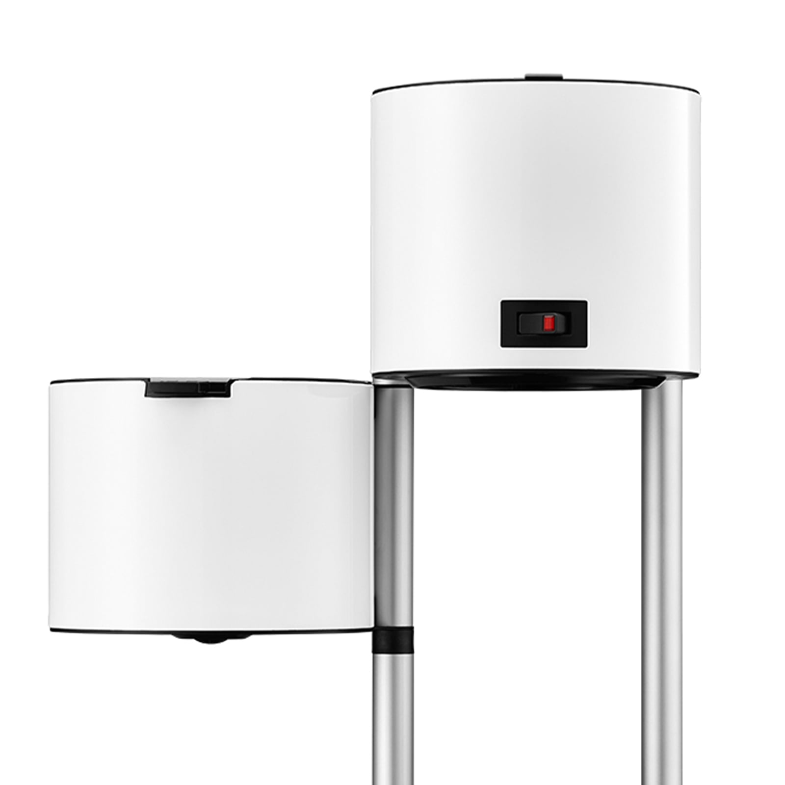 Setting the brewing temperature of the white coffee machine.